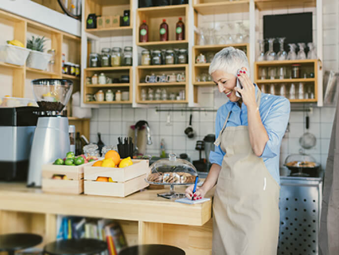 businesswoman on phone