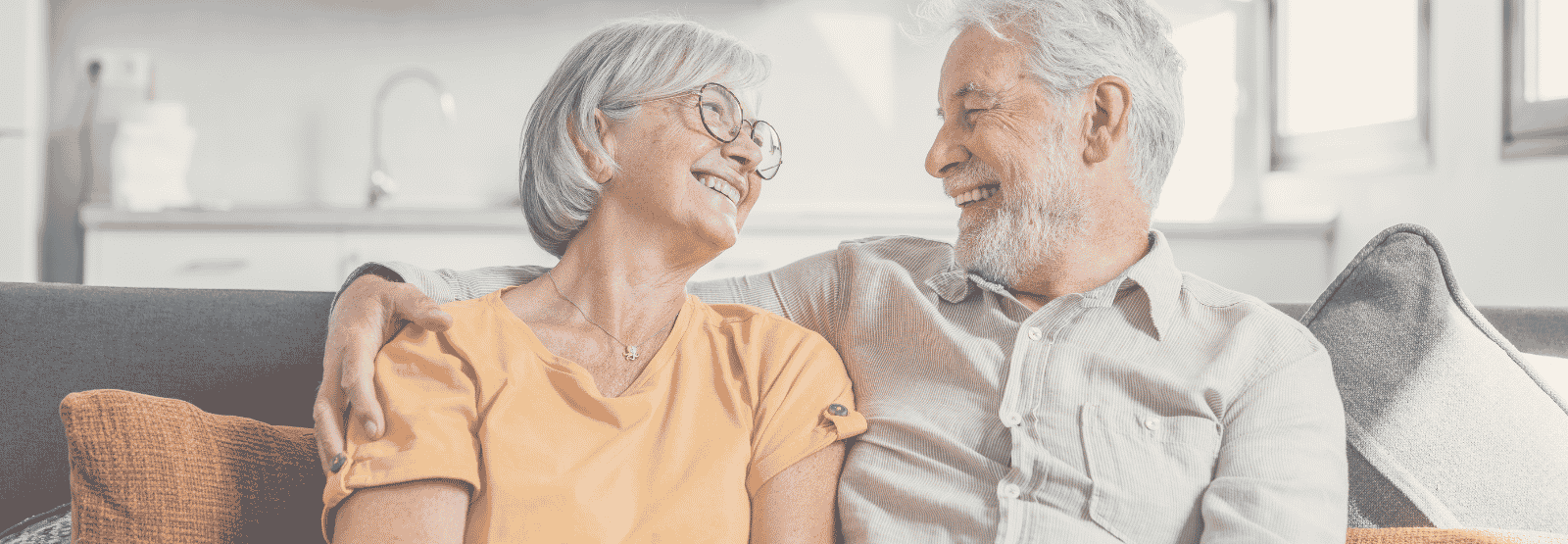 Older couple at ease